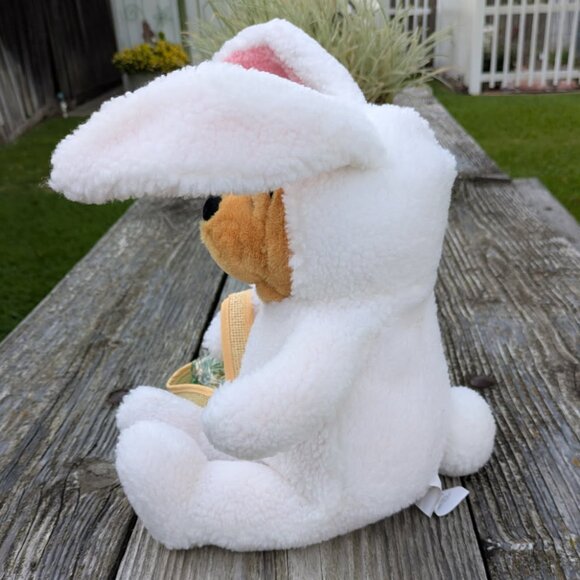 Pooh Easter Bunny Plush with Book and Candy Basket VTG - Picture 5 of 10